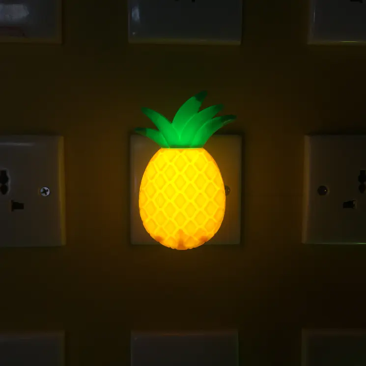 W041 Lovely pipeapplewall lamp plug in night light decoration For Baby Bedroom cute gift