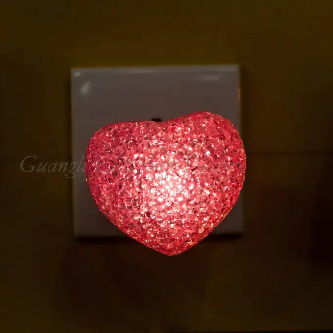 A12 love Heart EVA mini switch LED nightlight CE ROHS approved HOT SALE promotional gift items