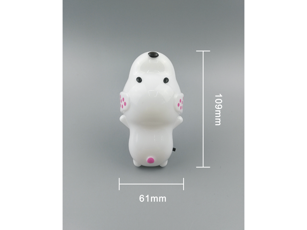 W110 mini cute pug pet dog cartoon lamp switch plug in led night light For Baby Bedroom child gift