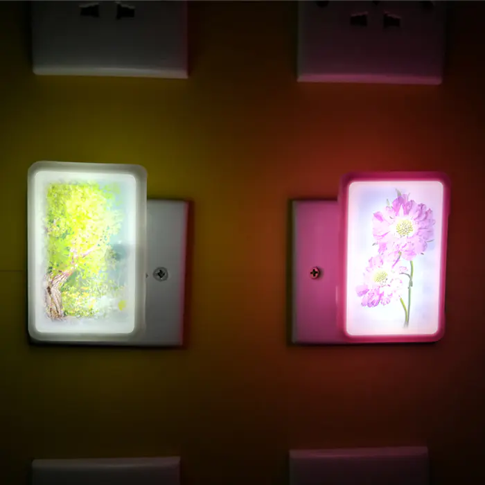 Popular W126 mobile phone shelllamp switch plug in led night light For Baby Bedroom child gift