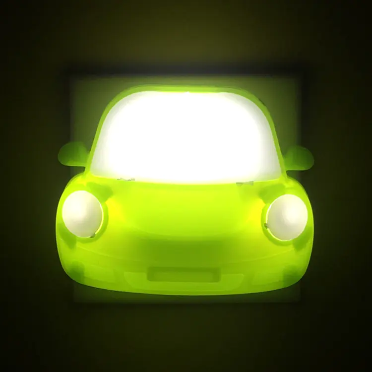 toy car shape 4 SMD Indoor night lamp plug in night light Electric LED switch kids night light 0.6W and 110V or 220V W044
