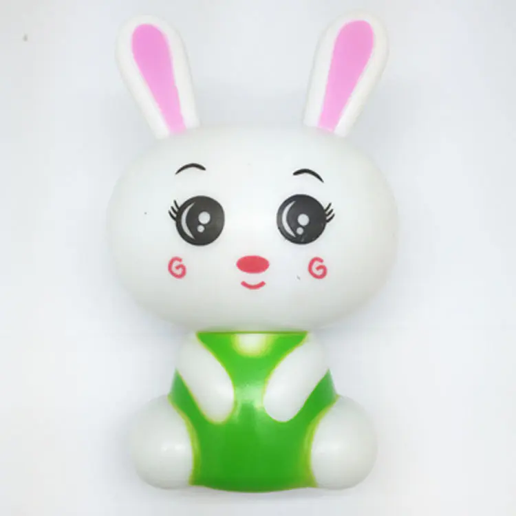 W021 White cute rabbit shape LED SMD mini switch plug in night light with 0.6W and 110V or 220V