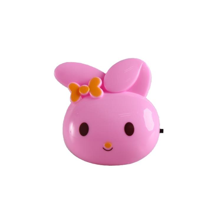 OEM W082 plug in rabbit cute ears shape night light For Baby Bedroom cute gift