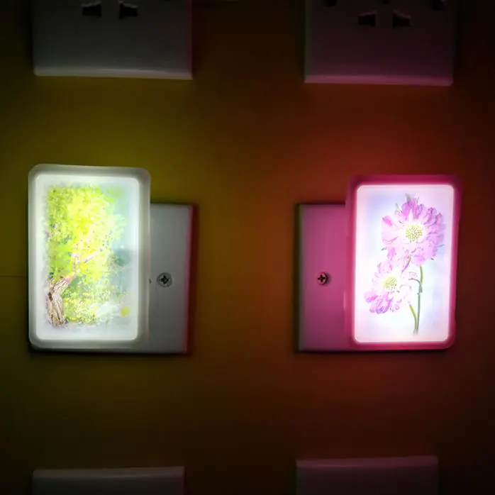 hot sale OEM W126 mobile phone shelllamp switch plug in led night light For Baby Bedroom child gift