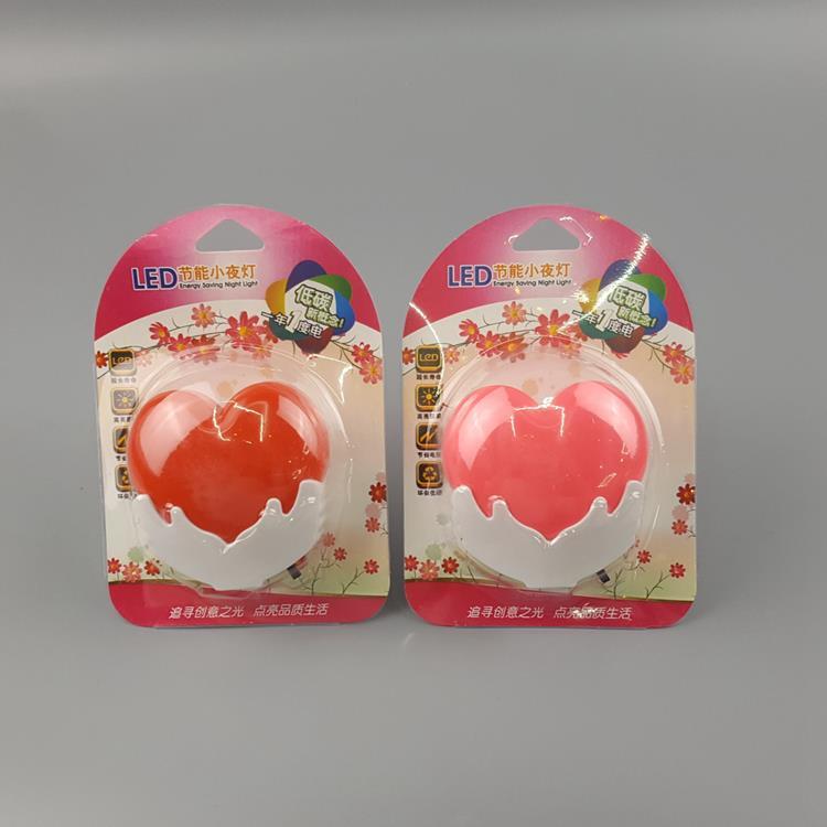 hot sale OEM W120 Heart in hand switch plug in led night light For Baby BedroomValentine's day gift