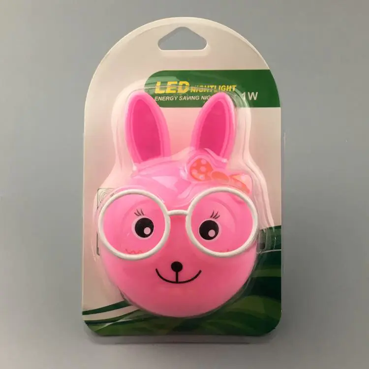 W099 US mini eyes rabbit switch plug in led night light For Baby Bedroom