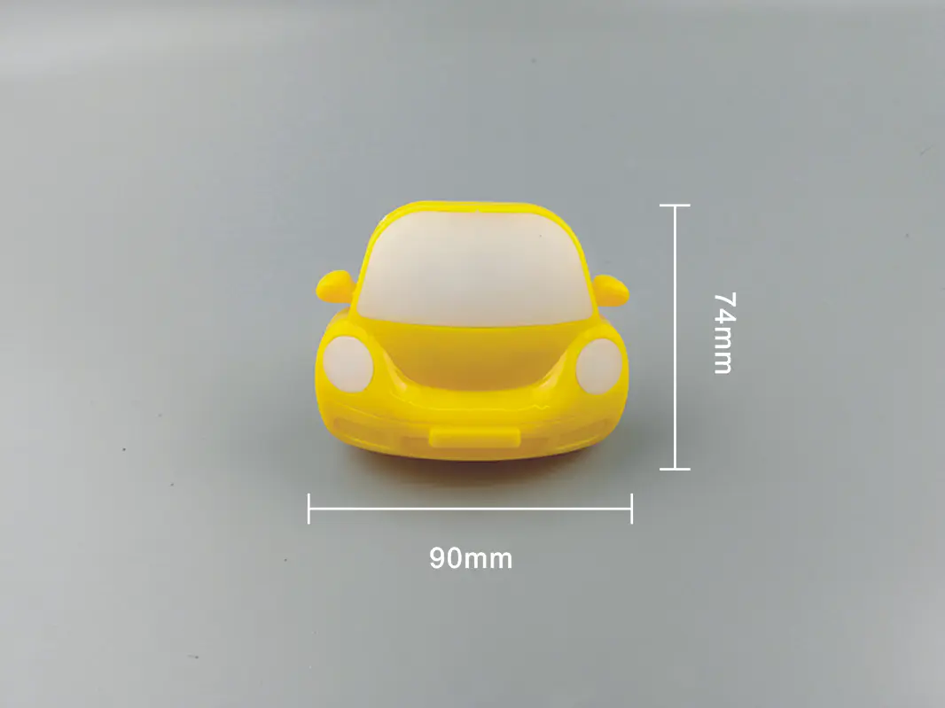 OEM 0.6W and 110V or 220V W044 toy car shape 4 SMD Indoor night lamp plug in night light Electric LED switch kids night light