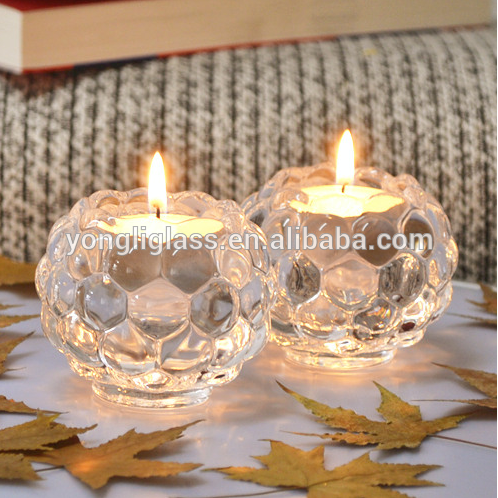 High quality Crystal Candle Holder/ Tealight Glass Cup/ Western Style Candle Holder