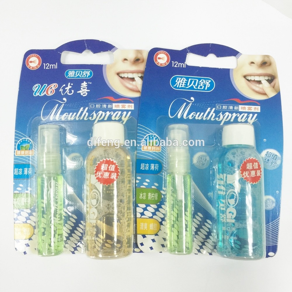 bad breath product 60ml mouth wash and 12ml mouth spray ...