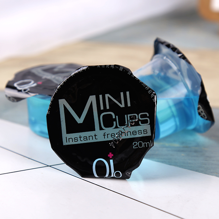 single use disposable mint flavor mouthwash