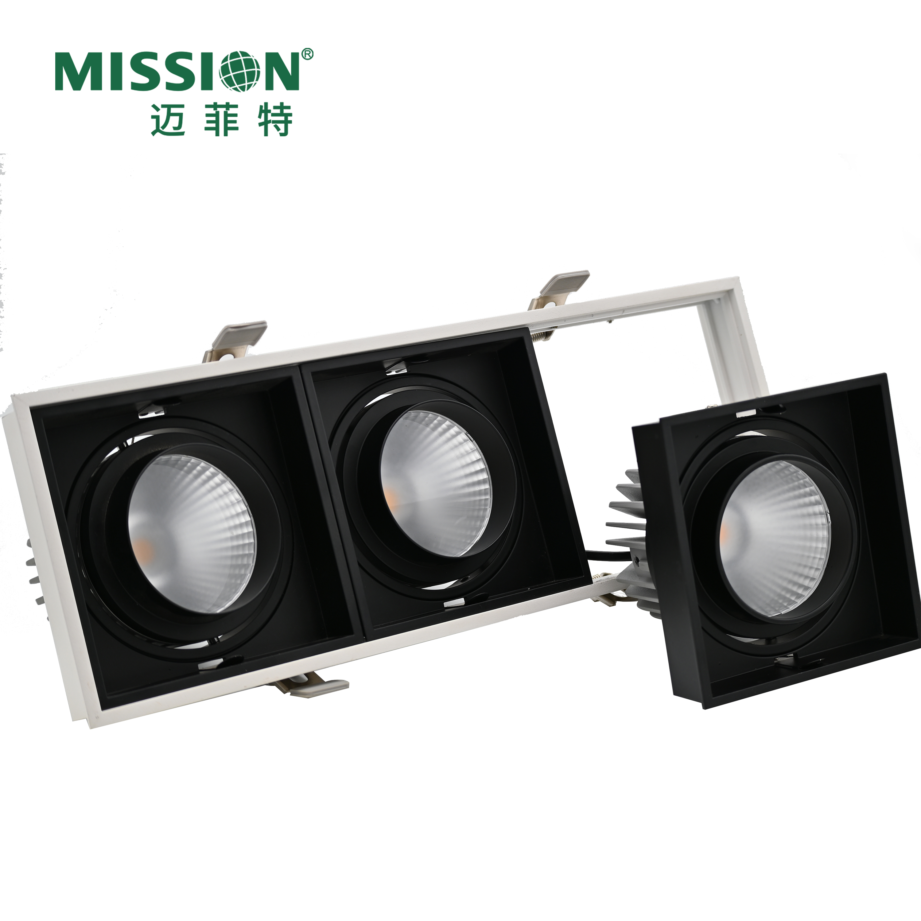 2020 Factory Price Aluminum Three Heads Grille Light led grille light from hotel