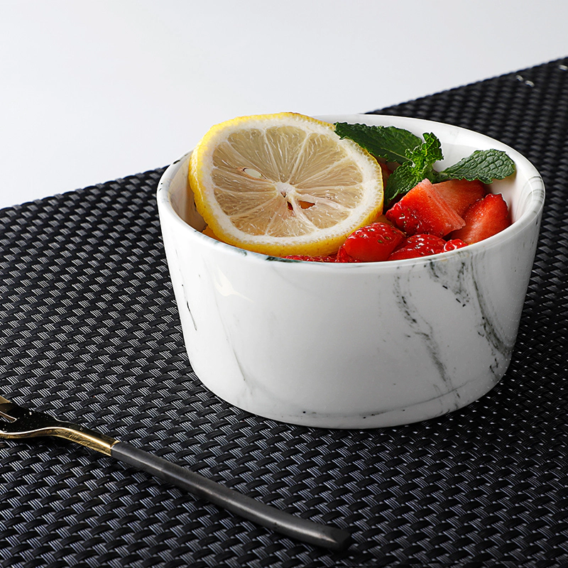 Event & Party Supplies Marble Salad Bowl, Korean Ceramic Ramen Bowl, High Quality Bowl De Porcelana