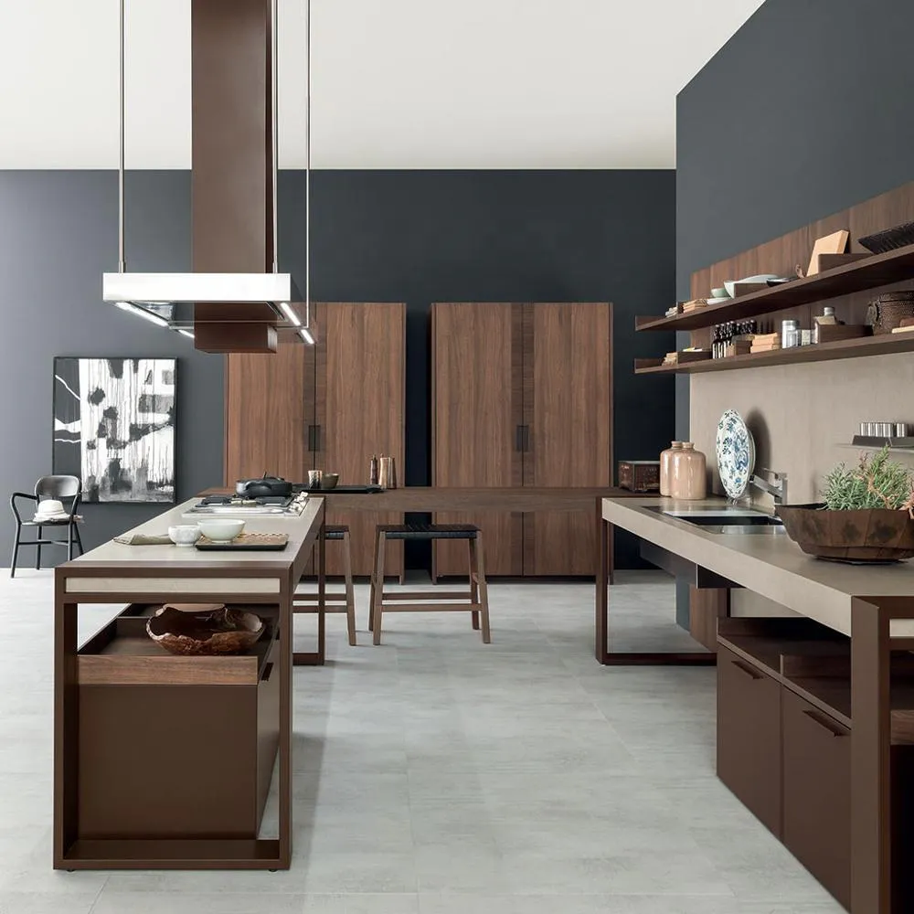 2020 Chinese design Modern classic modern style kitchen cabinets design cupboard wood