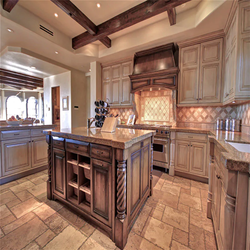 High-quality traditional oak cabinets for business