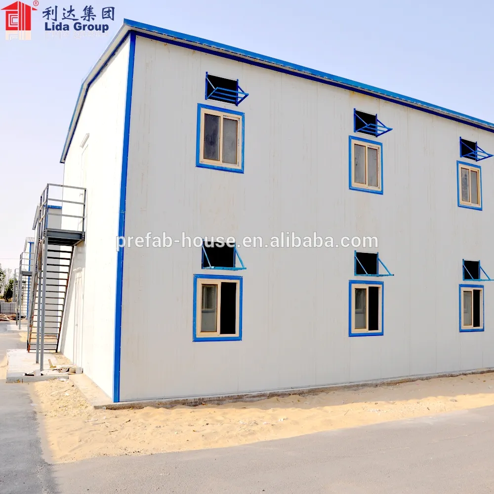 SGS certificated prefab house temporary laborers camp