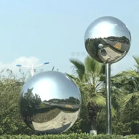 500mm Stainless Steel Orbs Decoration on Water Garden Ornament