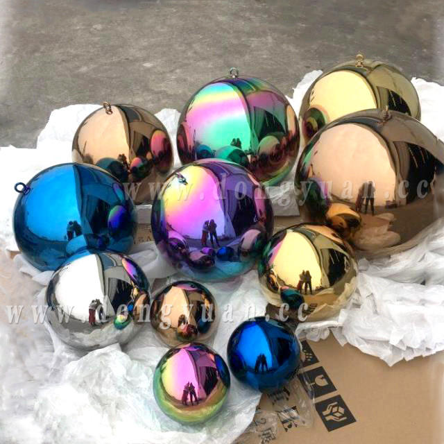 Stainless Steel Rainbow Color Ball Painted Friction for Wedding Decoration