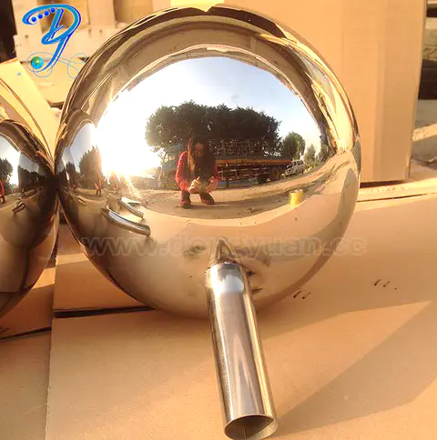 Stainless Steel Sphere as Tesla Coil