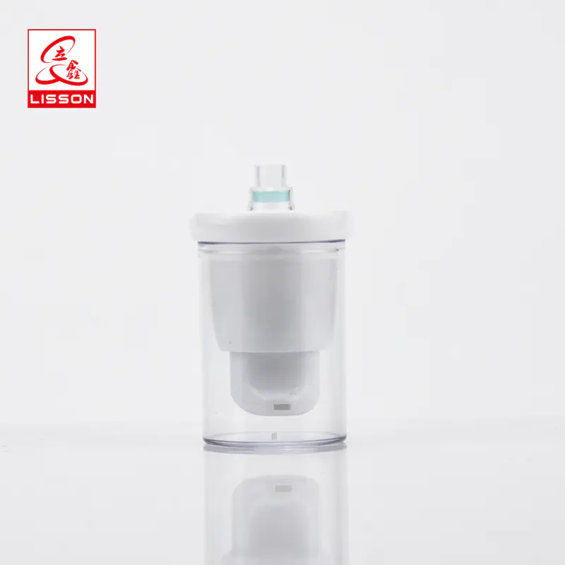 Empty Cosmetic Airless Pump Tube With White Airless Pump For Make-up Base Packaging