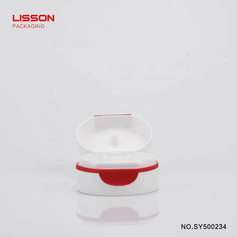 Lock Design Facial Cleaner Round Soft Cosmetic Tubes Packaging With Flip Top Cap