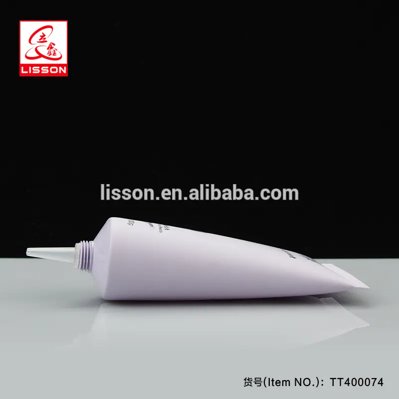 100ml Clear Long Nozzle Cosmetic Plastic Tube With Long Nozzle Screw Cap