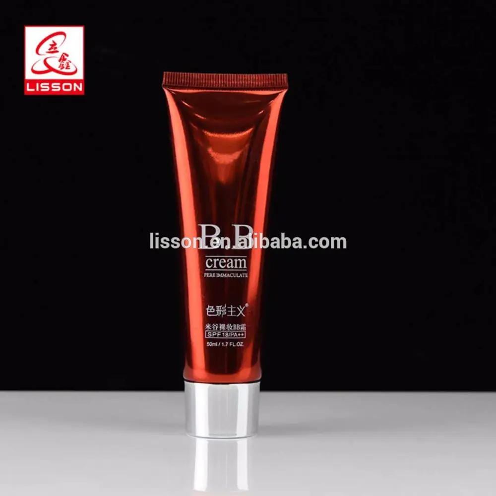 Cosmetic BB CreamRound Tube With Silver-plated Cap