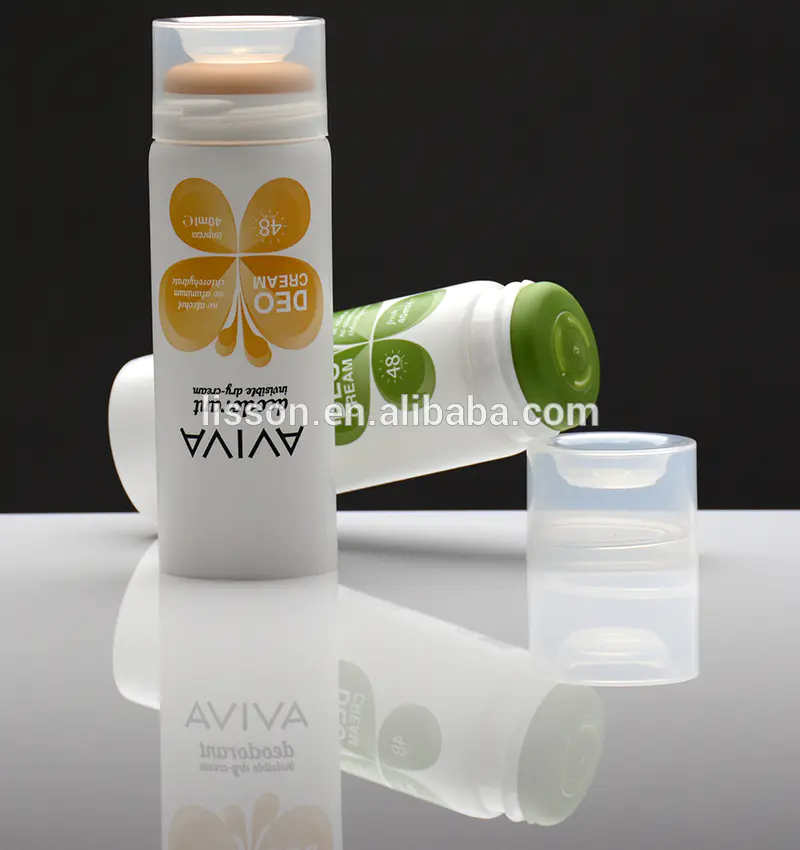 40ml plastic tube with rubber head for soft deo cream