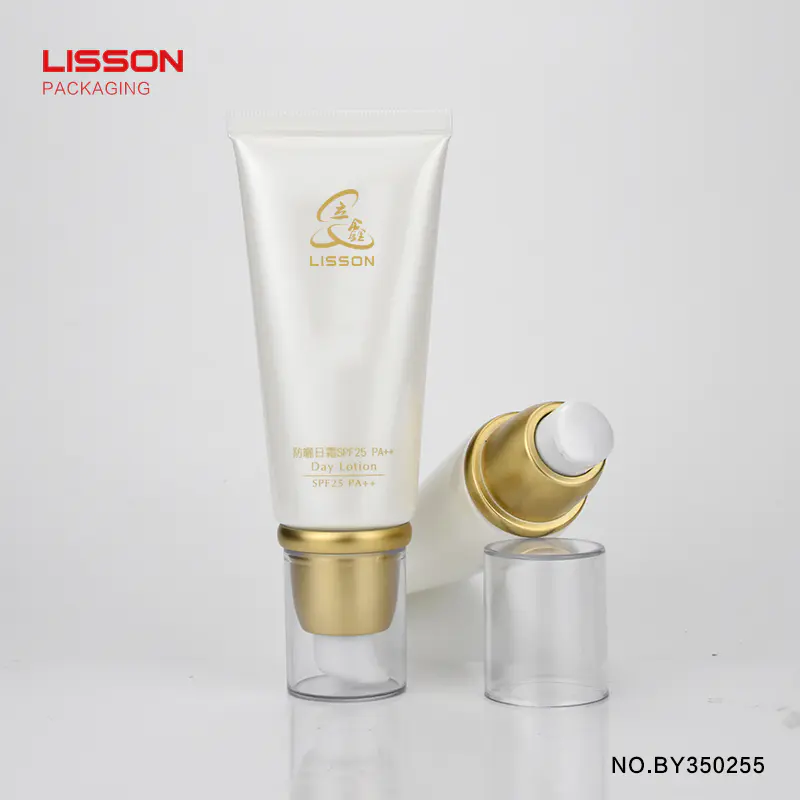 120ml empty recyclable 100ml lotion pump tube packaging for make up
