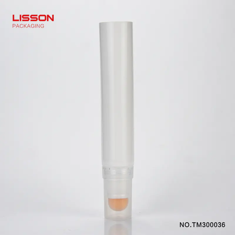 60g cosmetic make up tube with sponge applicator for face blusher