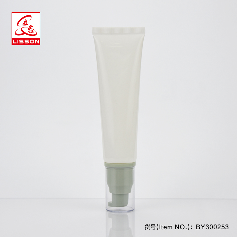 custom made cosmetic packaging airless pump tube for skin care product