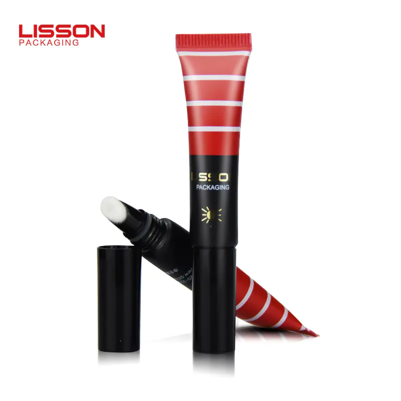 8ml empty eco friendly Soft Cosmetic Concealer BB Cream Tube packaging with flocking applicator