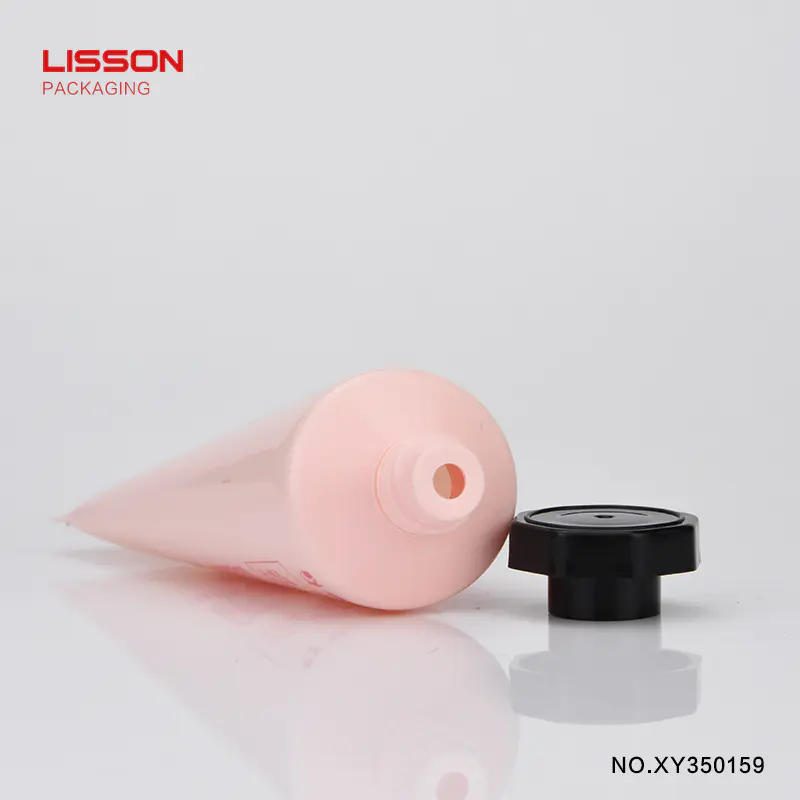 empty custom Cosmetic Round BB Cream Plastic Tube packaging With Hexagon Cap