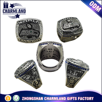 High Quality US Size Copper Football Championship Rings Gold Plated Fashion champion Ring