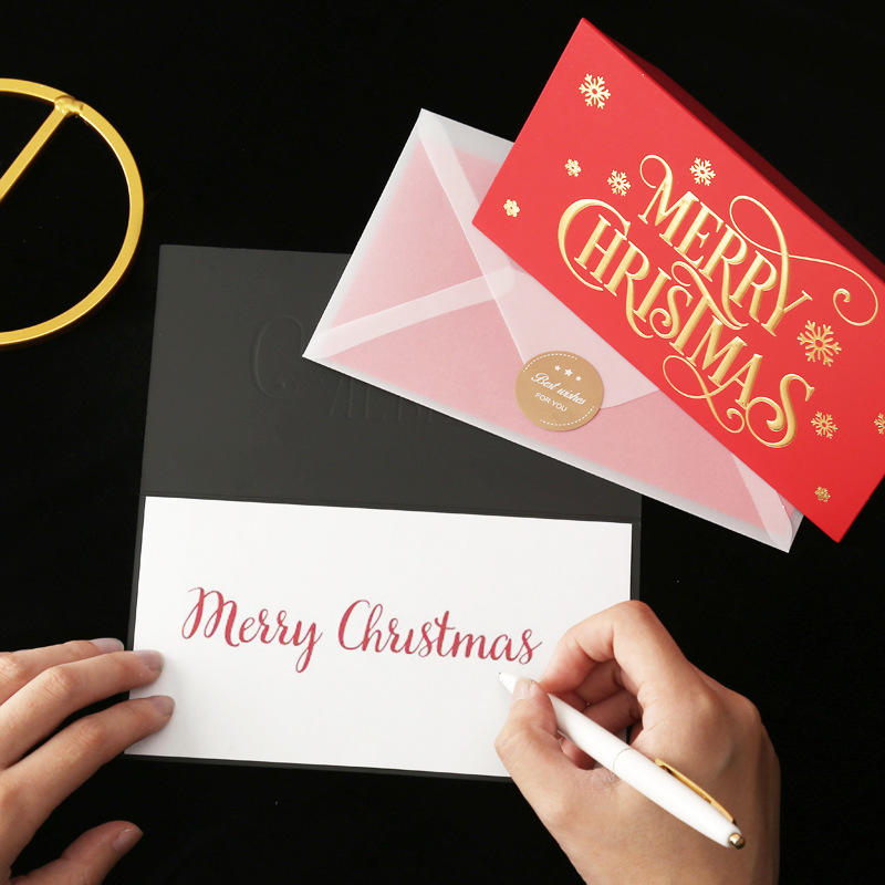 product-Dezheng-Gold stamping Quilling Christmas Prints Gift And Greetings Cards Thank You Cards-img-1