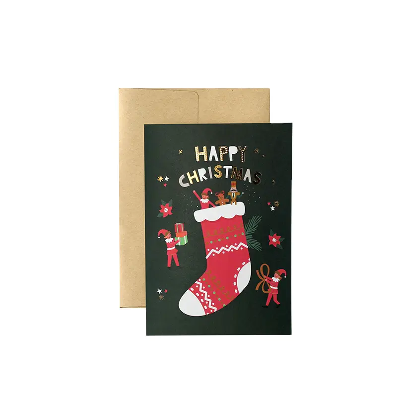Cheap Price Thank You Greeting Cards Custom With Logo Christmas Cards