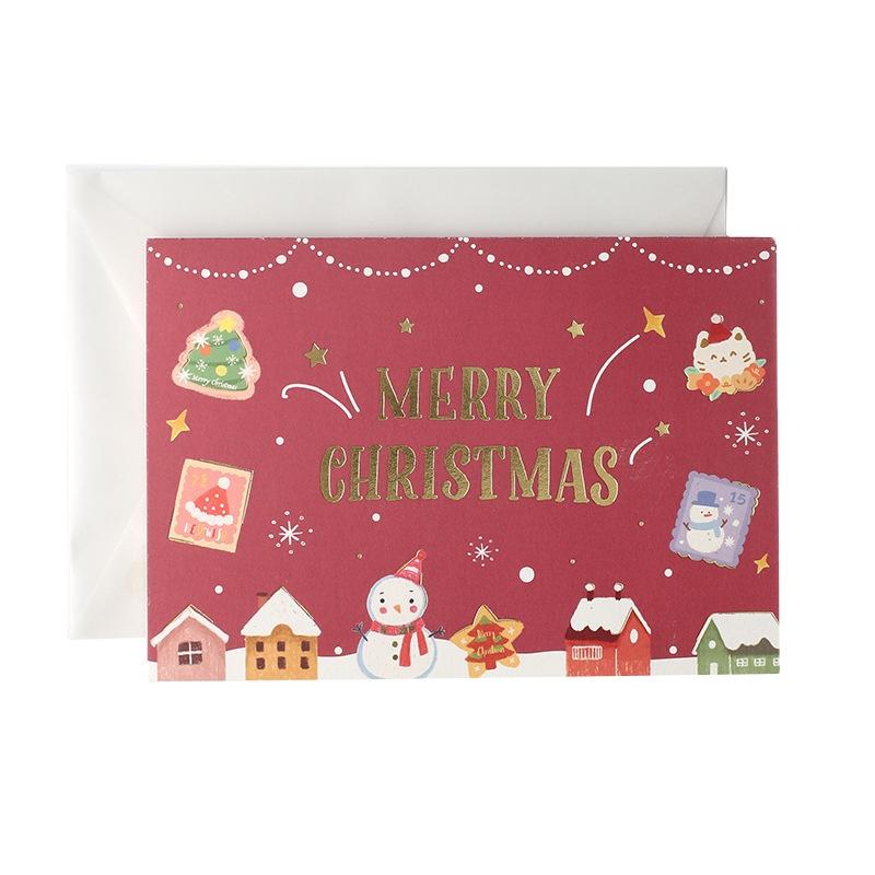 product-4x6 Pretty Christmas Greeting Cards Blank Thank You Cards Eco Friendly Paper-Dezheng-img-1