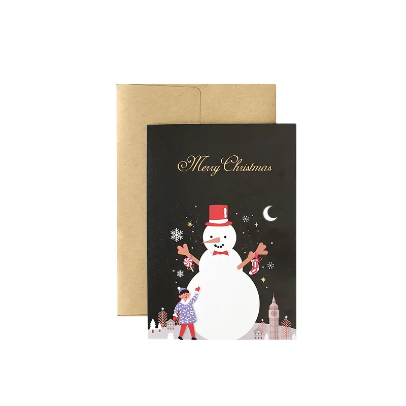 Luxury Christmas Greeting Thank You Card Custom Printing Service Cards