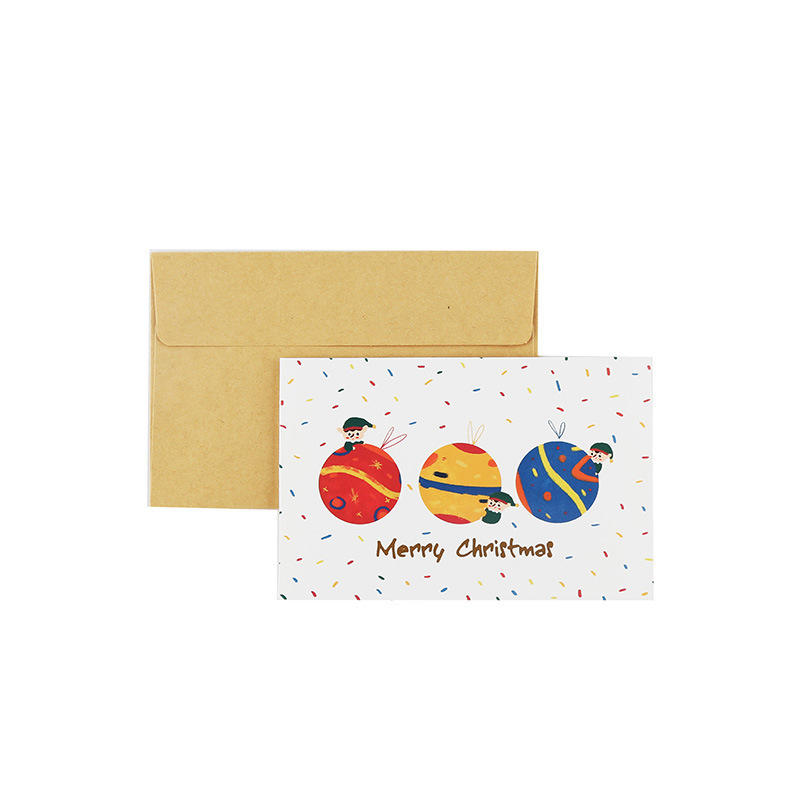 product-Dezheng-Hot Sale Custom 2020 New Year Gift Card Custom ChristmasEnvelope Cards-img-1