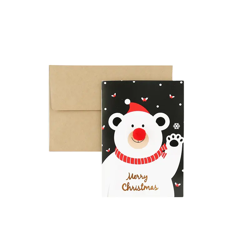 Hot Sale Special Holiday Symbol Christmas Decoration Home Pop Up Gift Cards