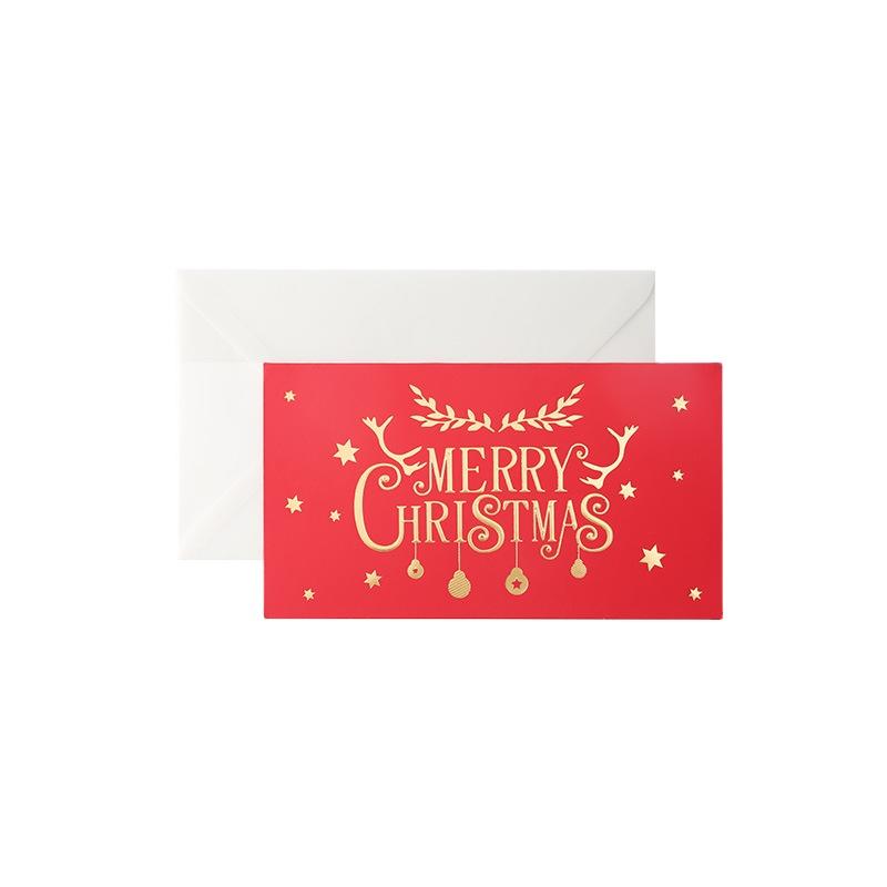 Beautifully Christmas DIY Thank You Card Insert Gift Foil Custom Greeting Cards