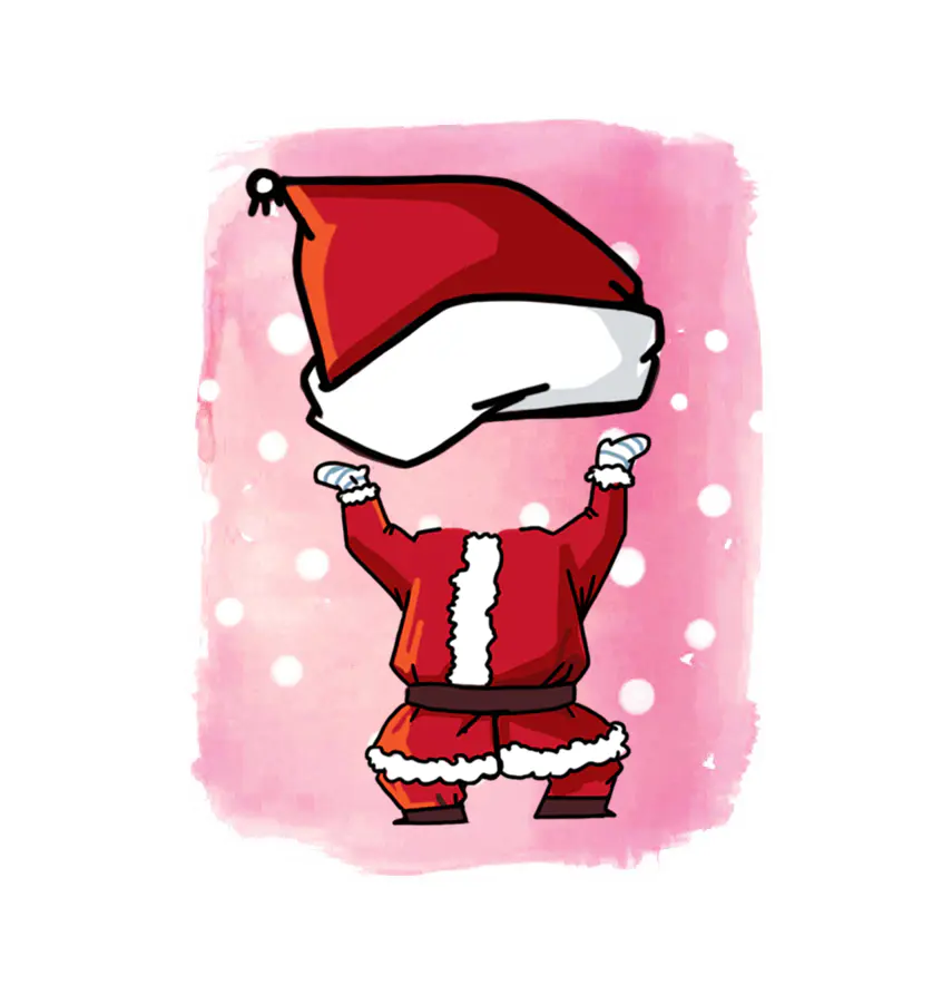 Hot Greeting Cards Santa Claus Costume Printed Custom Merry Christmas Cards