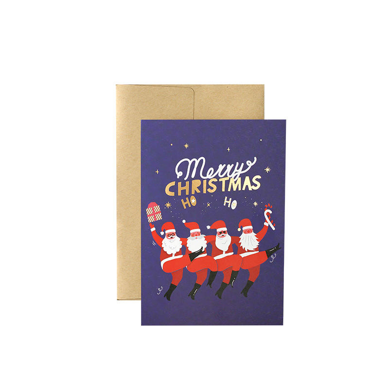 product-Dezheng-Custom Christmas Festival Greeting Love Card Thank You Card For Business Gold-img-1