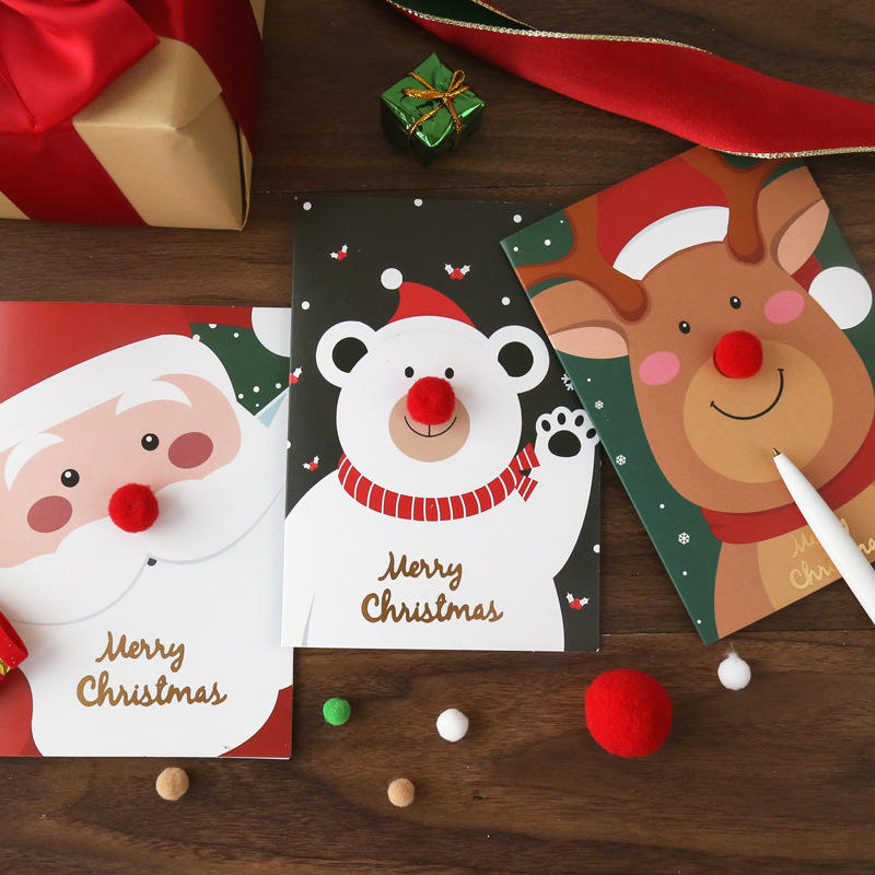 product-Dezheng-Christmas Decorations Buy New Year Gift Set Christmas Card And Envelope-img-1