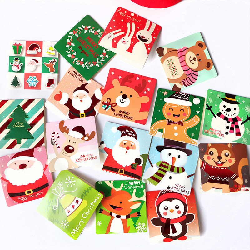 Christmas Card With Charm Greeting Packaging Gift Thank You Business Insert Card