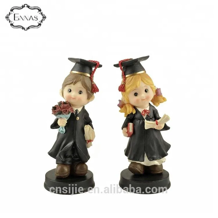 Polyresin college graduation gifts decorative human figurines