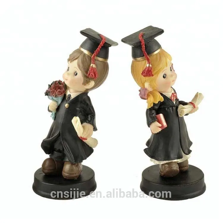 Polyresin college graduation gifts decorative human figurines
