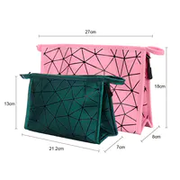Multifunctional PU women Cosmetic Bag Laser Makeup Necessaries Organizer Zipper travel Case Storage Pouch Toiletry Kit Bags 2020