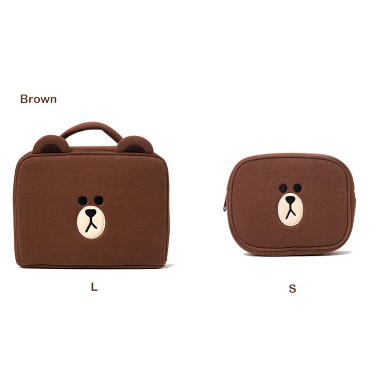 Cartoon Cosmetic Bags Women Cute Bear Duck Cosmetics Box Case For Girls Make Up Travel Organizer Beauty Toiletry Makeup Pouch