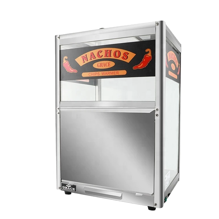 Grace Commercial hot food warmer showcase with glass bread warmer display showcase GR-320 chips warming showcase