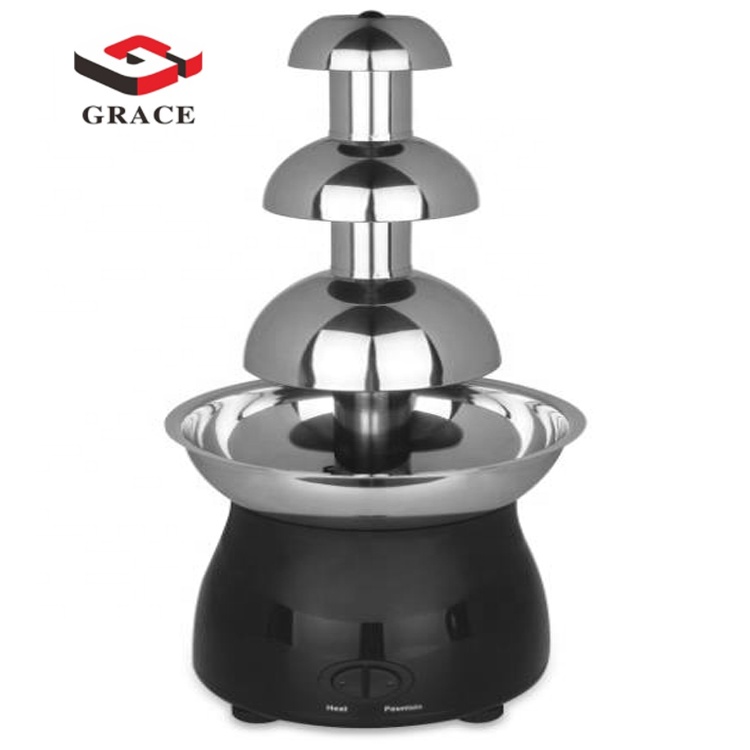Grace Brand Stainless Steel Wholesale 3 Layers Commercial Chocolate Fondue Fountain